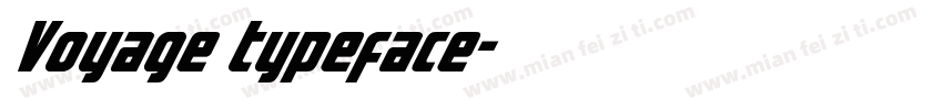 Voyage typeface字体转换